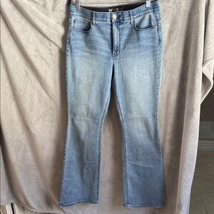 White House Black Market Light Blue Flare Jeans